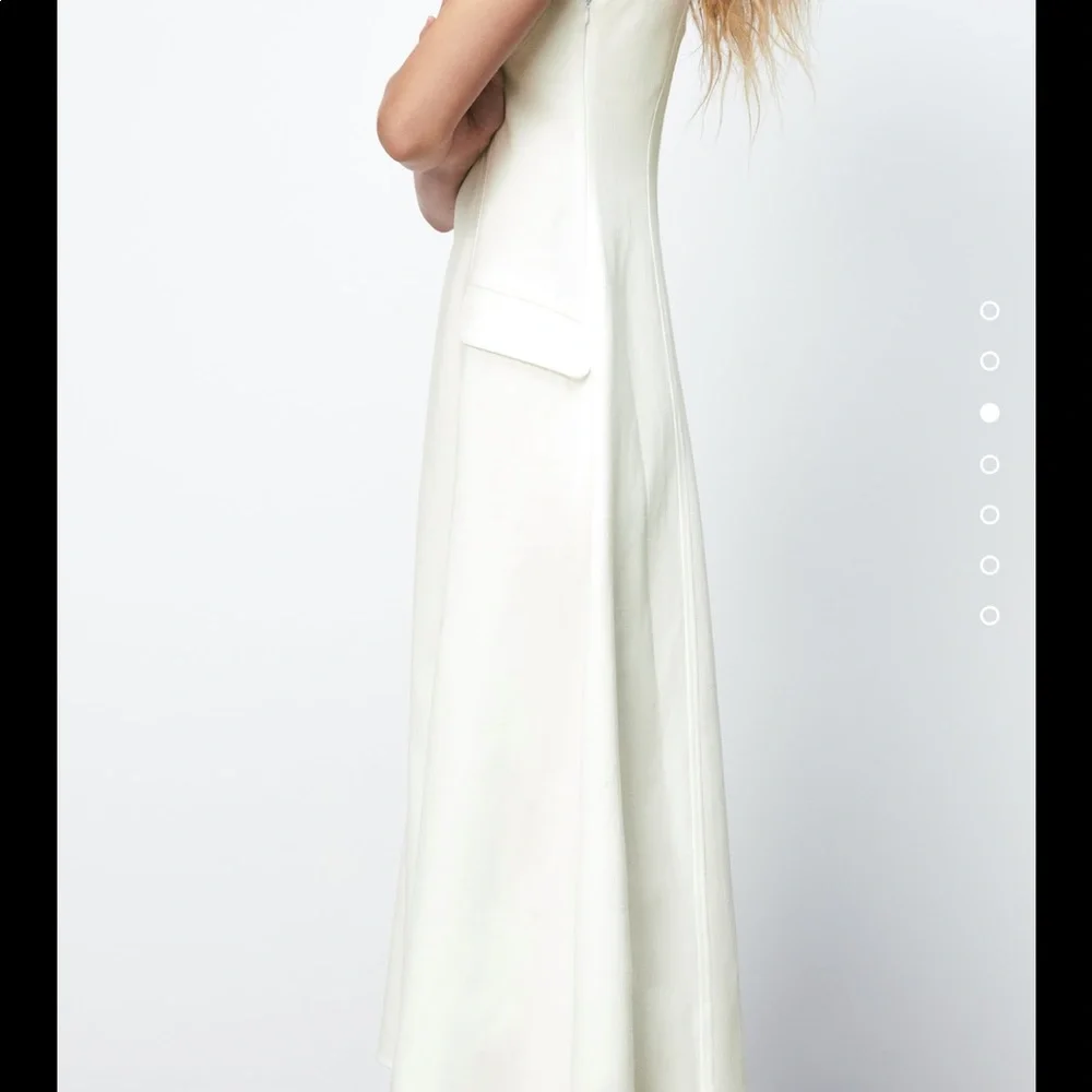 NWT Zara white textured dress - Picture 3 of 7